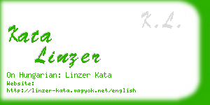 kata linzer business card